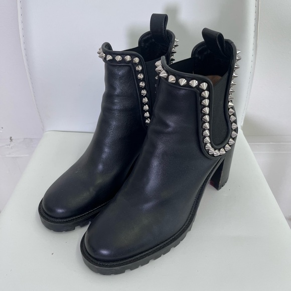 Christian Louboutin Black Boot Heels - Picture 1 of 4